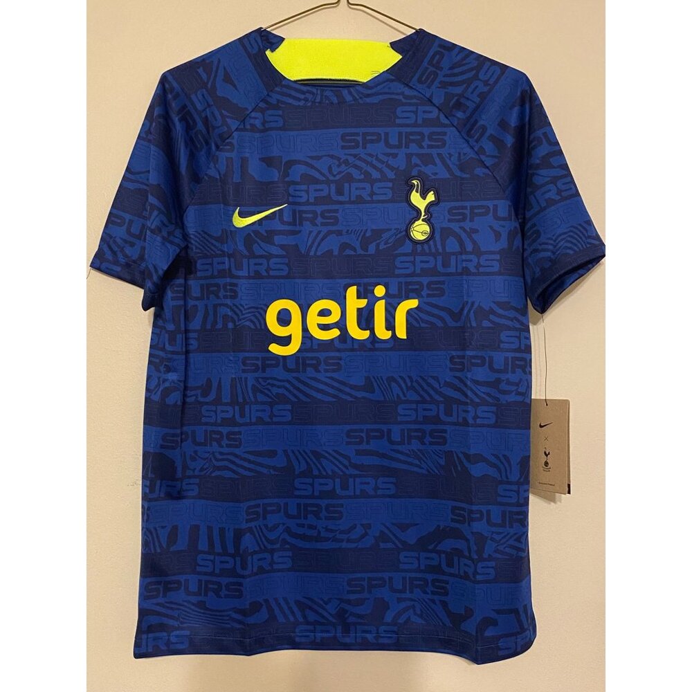 New NWt Nike Tottenham Hotspur 2022/23 Kids' Pre-Match Training Shirt Size XL